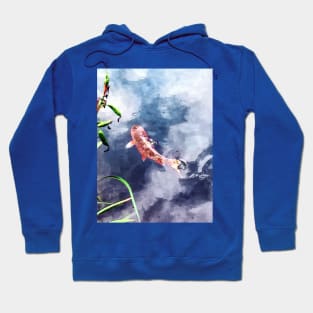 Fish - Koi in Swirling Water Hoodie